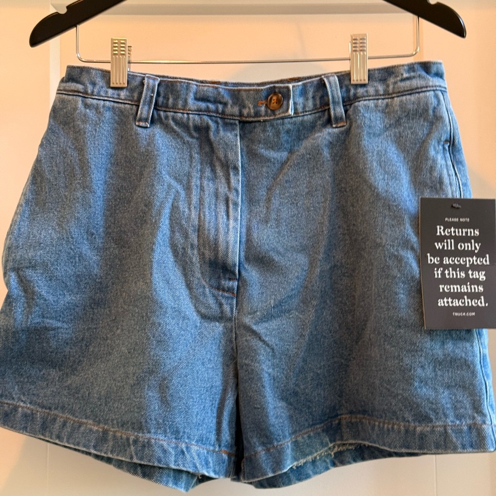 Tuckernuck Pomander Place High Waist Blue Denim Shorts